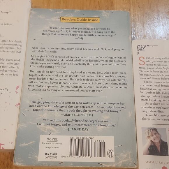 Liane Moriarty Romance Suspense Fiction Paperback 3 Books Bundle - Picture 5 of 6
